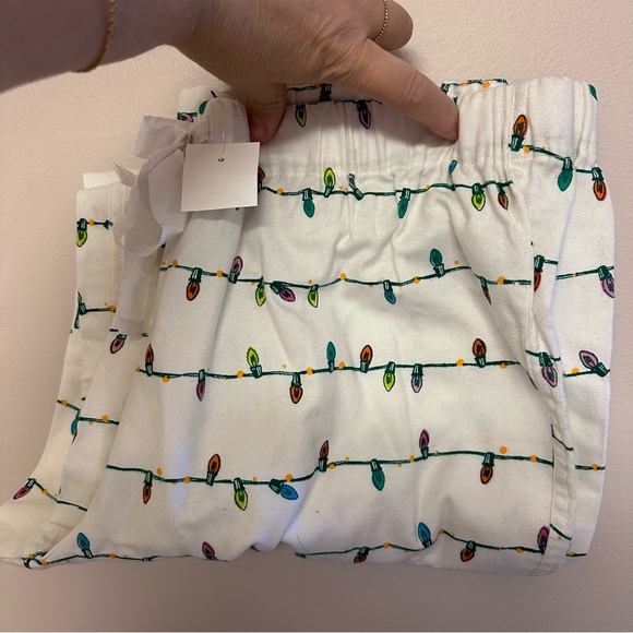 Jcrew String of Lights Printed flannel pajama pant - Picture 2 of 3